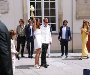 Ślub jak z bajki! Syn Marioli Bojarskiej-Ferenc powiedział tak. Panna młoda nie ukrywała brzuszka