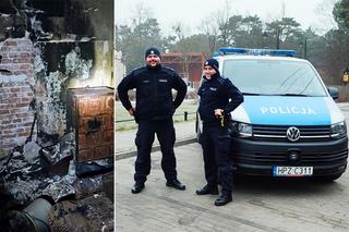 Policjanci z Otwocka ocalili staruszkę z płonącego mieszkania! Pomoc nadeszła w ostatniej chwili