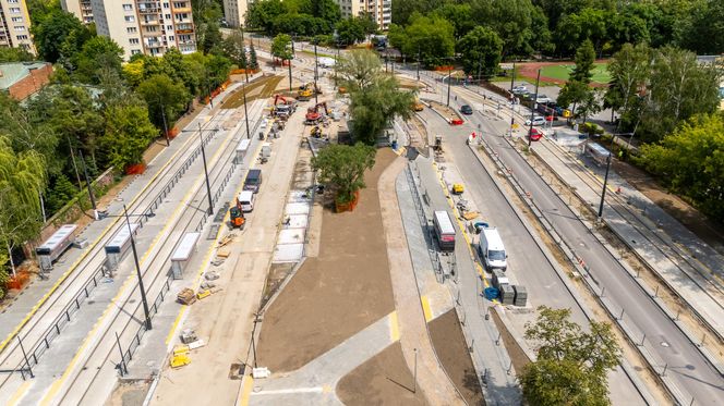 Tramwaj na Stegny w Warszawie