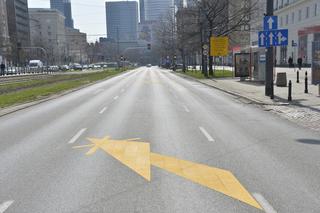 Drogowcy zwężą al. Jana Pawła II. Weekendowe frezowanie jezdni  Dziękuję 