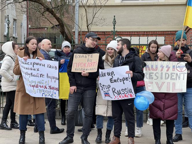 Protest pod Konsulatem Rosyjskim