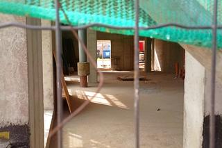 Słup wrósł w nowy budynek. Niecodzienna sytuacja w Szczecinie