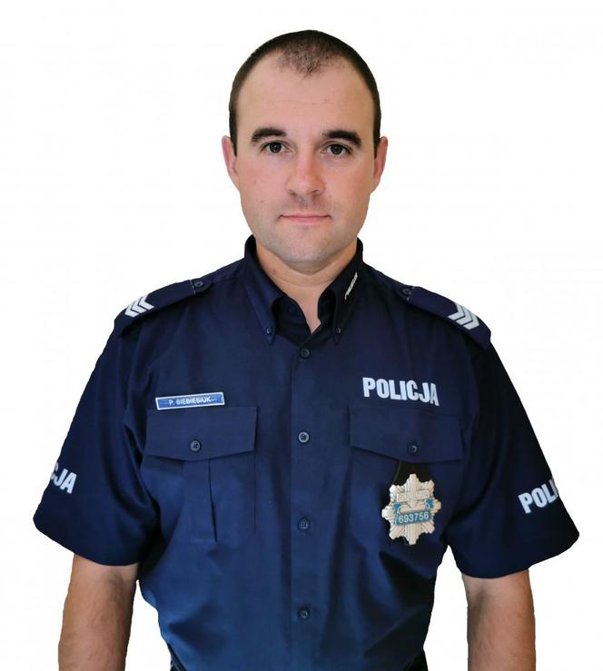 sierżant sztabowy Piotr Siebiesiuk (KOMISARIAT POLICJI IV W BIAŁYMSTOKU)