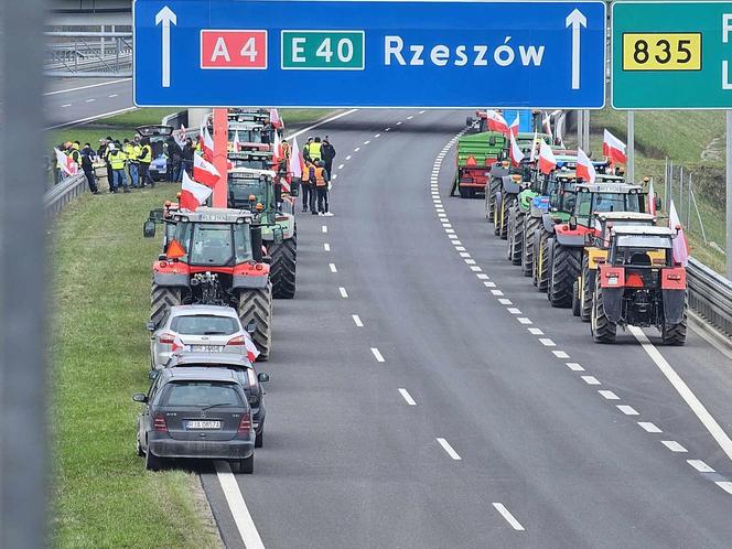 Protest rolników na Podkarpaciu