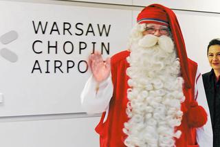 Mikołaj przyleciał do Warszawy odpalić choinkę