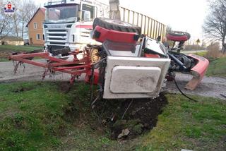 Okropny błąd traktorzysty! KOSZTOWNE konsekwencje manewru i głupia wpadka