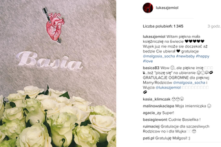 Małgorzata Socha urodziła, Łukasz Jemioł gratuluje przyjaciółce na Instagramie