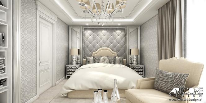 Sypialnia glamour.