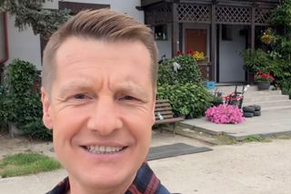 M jak miłość. Paweł (Rafał Mroczek) na planie