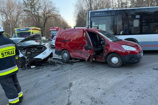 Zderzenie  w Woli Suchożebrskiej na DK-63