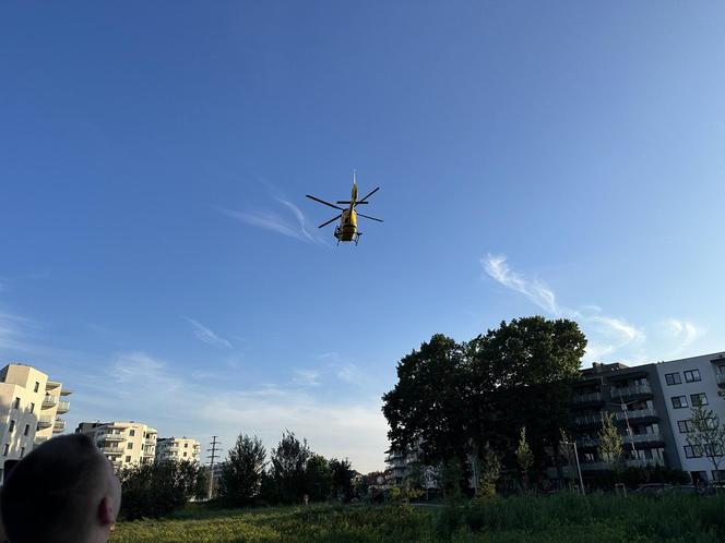 Obywatel Ukrainy potrącił 10-letniego chłopca na rowerze. Lądował śmigłowiec LPR