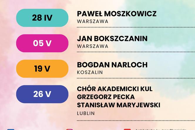 Lubelska Wiosna Organowa - plakat