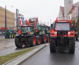 Protest rolników w Olsztynie 21 lutego. Co dzieje się w centrum?