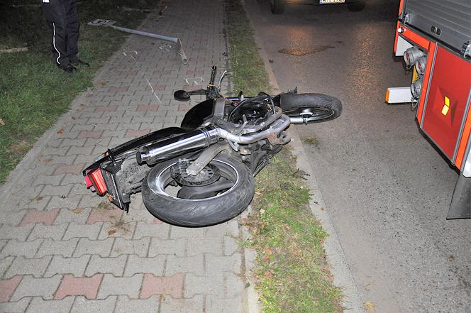moto wypadek w Kisielicach