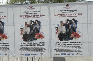 Przygotowania do Pikniku Tysiąclecia w Warszawie 