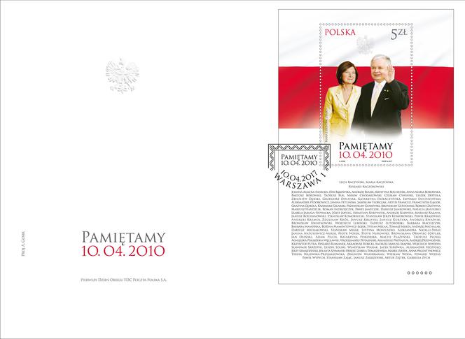 Para Prezydencka na znaczku. Poczta Polska upamiętnia ofiary katastrofy w Smoleńsku