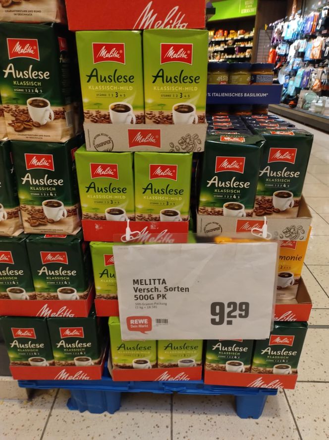 ceny produktów w marketach w Niemczech 