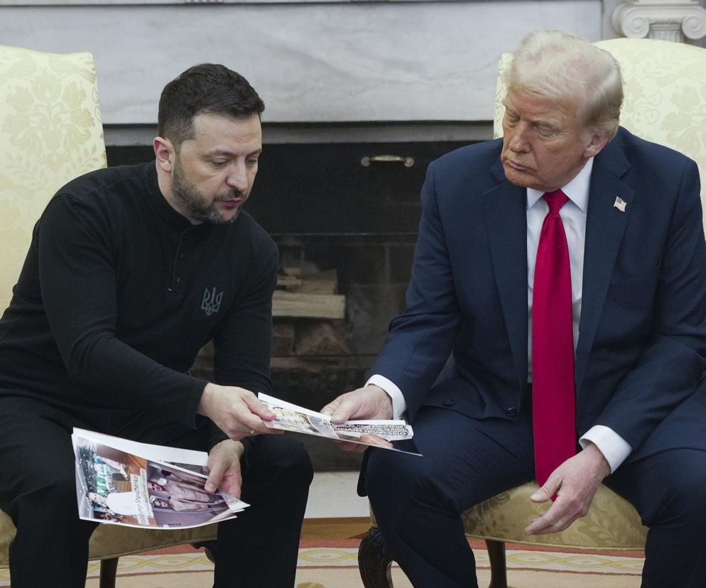 Wołodymyr Zełenski i Donald Trump. Spotkanie w Waszyngtonie 