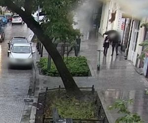 Owczarek spadł na kobietę. 21-latka trafiła do szpitala. Szokujące nagranie