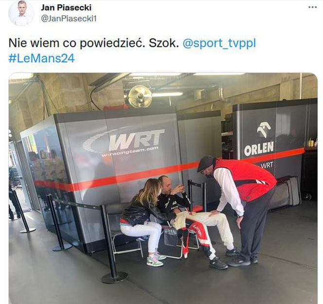 Tak internauci zareagowali na dramat Kubicy w Le Mans 24h