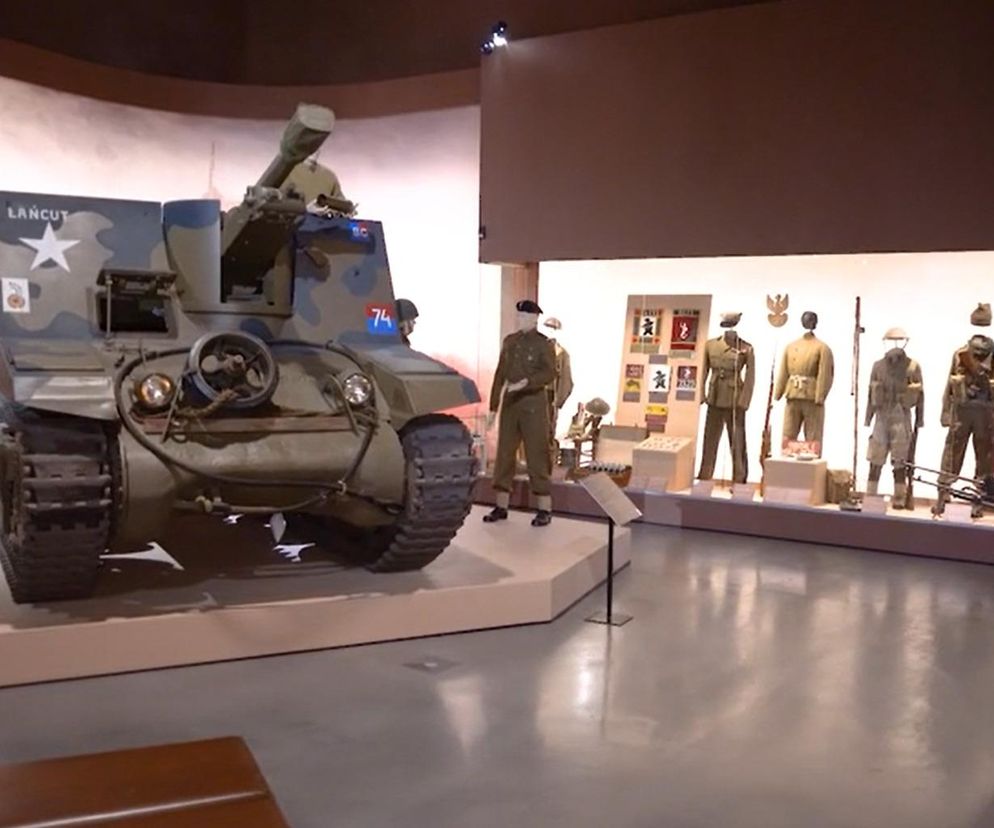 Przeciwpancerna Kawaleria, husaria gen. Maczka i czołg z czterech pancernych. Muzeum Wojska Polskiego