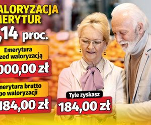 Waloryzacja emerytur 6,14 proc.