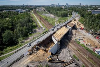 Przebudowa węzła kolejowego w Katowicach - sierpień 2025