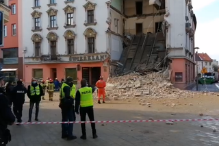 Rybnik. Zawaliła się ściana kamienicy Świerklaniec