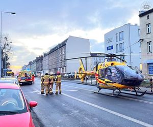 Zderzenie autubusu i ciągnika w Gliwicach