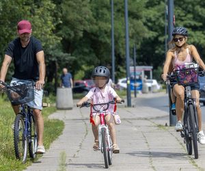 Agnieszka Kaczorowska i Marcin Rogacewicz wybrali się na rowery 