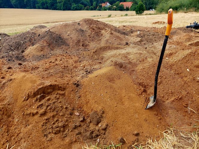 W Pniu pod Bydgsozczą znaleziono nietypowy grób niemowlęcia z XVII w. Ktoś włoźył tam ozdobę w kształcie kwiatka