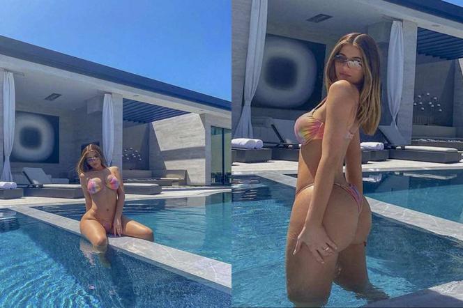 Kylie Jenner w basenie