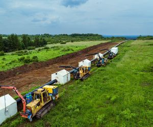 Budowa gazociągu Oświęcim - Tworzeń