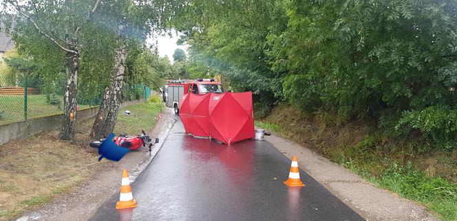 Tragedia pod Bydgoszczą! Nie żyje 44-letni motocyklista! 