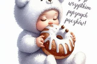 Fajne kartki z pozdrowieniami na Tłusty Czwartek