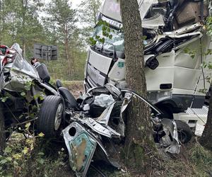 Dramat na dk 62 pod Wyszkowem. Trzy osoby zakleszczone w aucie, wśród rannych 14-latka