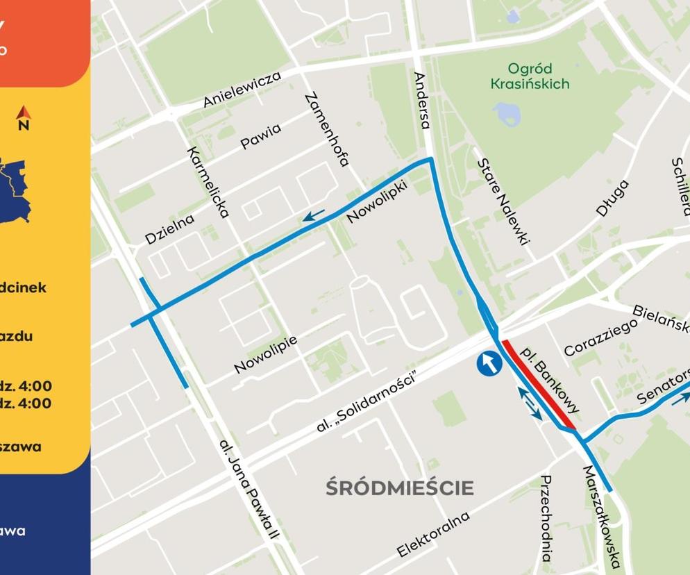 Frezowanie na Placu Bankowym