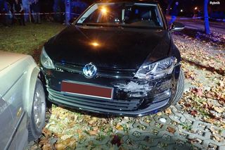 Pijany Ukrainiec stracił panowanie i wjechał w zaparkowane samochody. W aucie było niemowlę