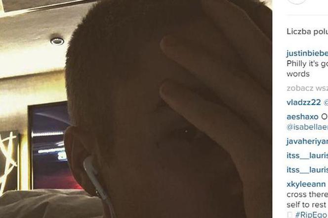 tatuaż na twarzy Justina Biebera
