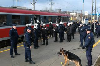 Szkolenie służb na dworcu Łódź Kaliska