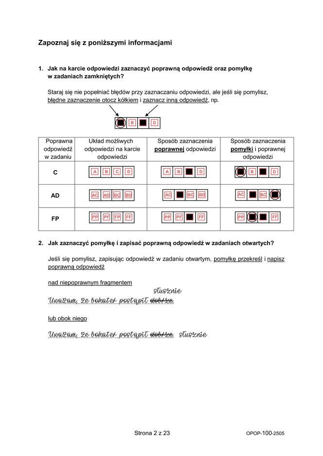 Egzamin ósmoklasisty 2025 z języka polskiego. ARKUSZ