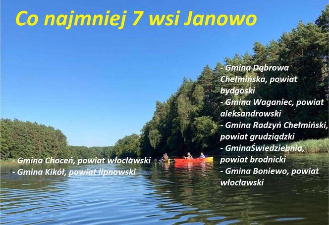 Wsie z Kujawsko-Pomorskiego, które się powtarzają