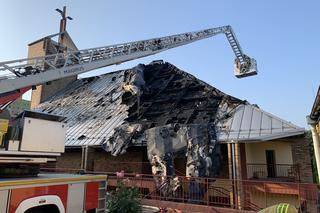 Spalony kościół Św. Floriana w Sosnowcu