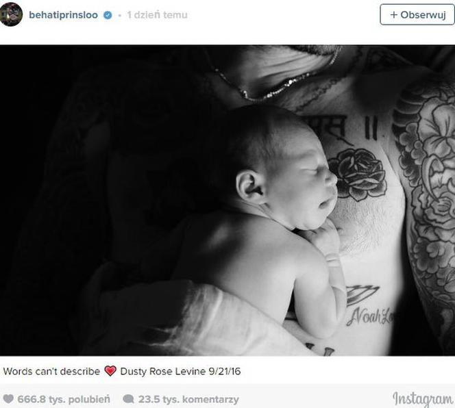 Adam Levine i Behati Prinsloo - pierwsze zdjęcie ich dziecka
