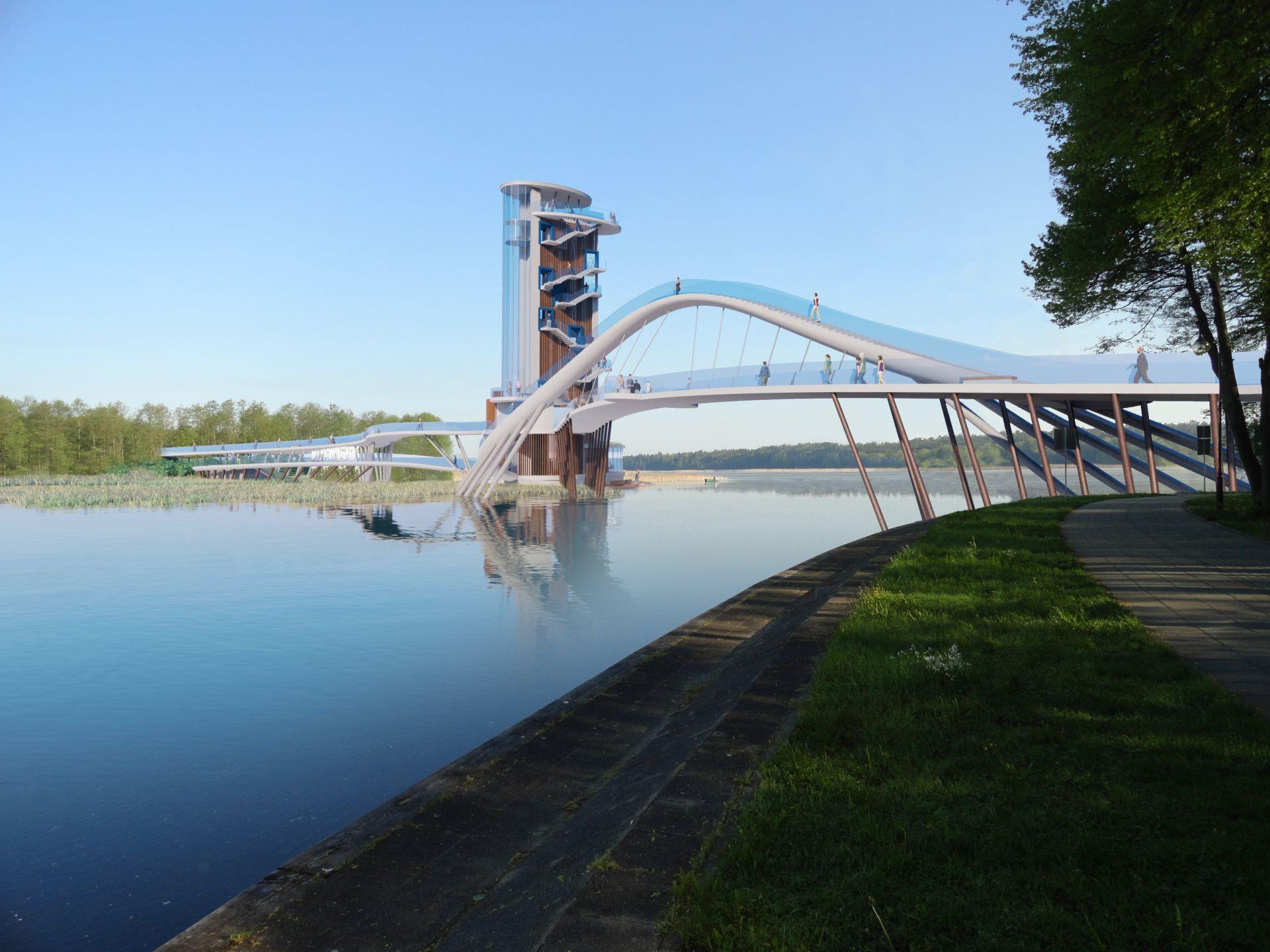 Konkurs na projekt kładki i wieży widokowej w Augustowie: wyniki