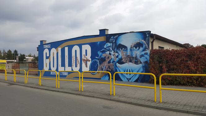 Ktoś zniszczył mural Tomasza Golloba w Bydgoszczy