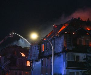 Pożar w Ząbkach.