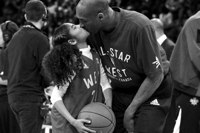 Kobe Bryant z córką GiGi
