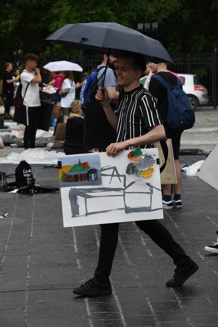 Plener malarski na Wydziale Architektury Politechniki Krakowskiej