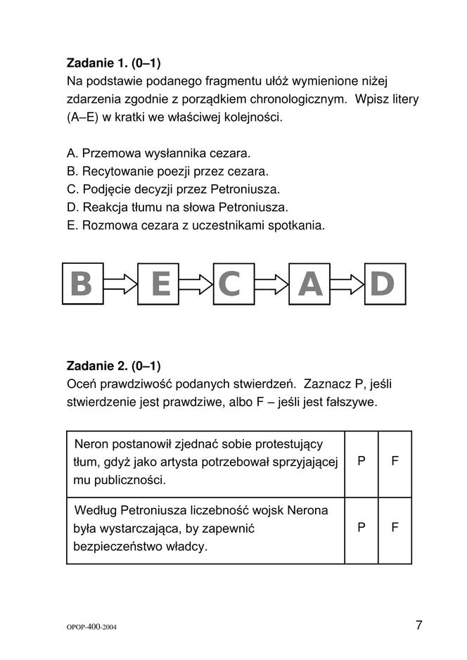 Egzamin ósmoklasisty 2020 - język polski - odpowiedzi